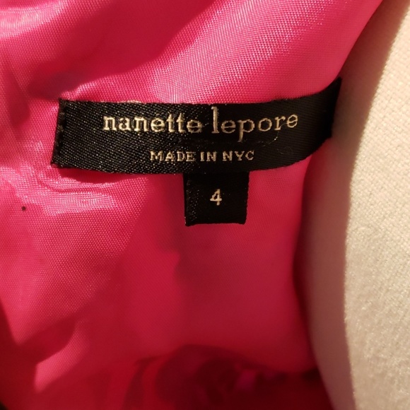 NANETTE LEPORE floral faux wrap dress size 4 - Picture 4 of 5